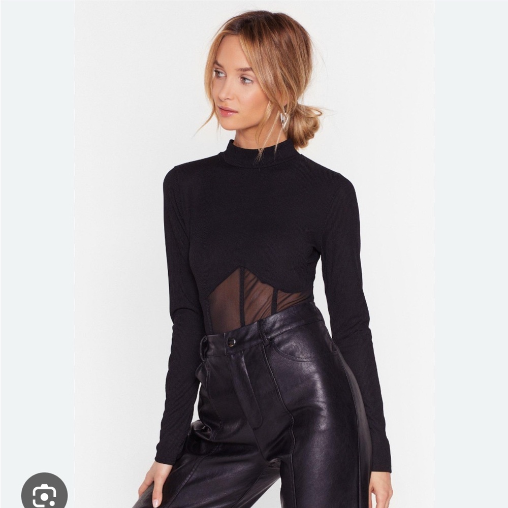 Nasty Gal Mockneck Top